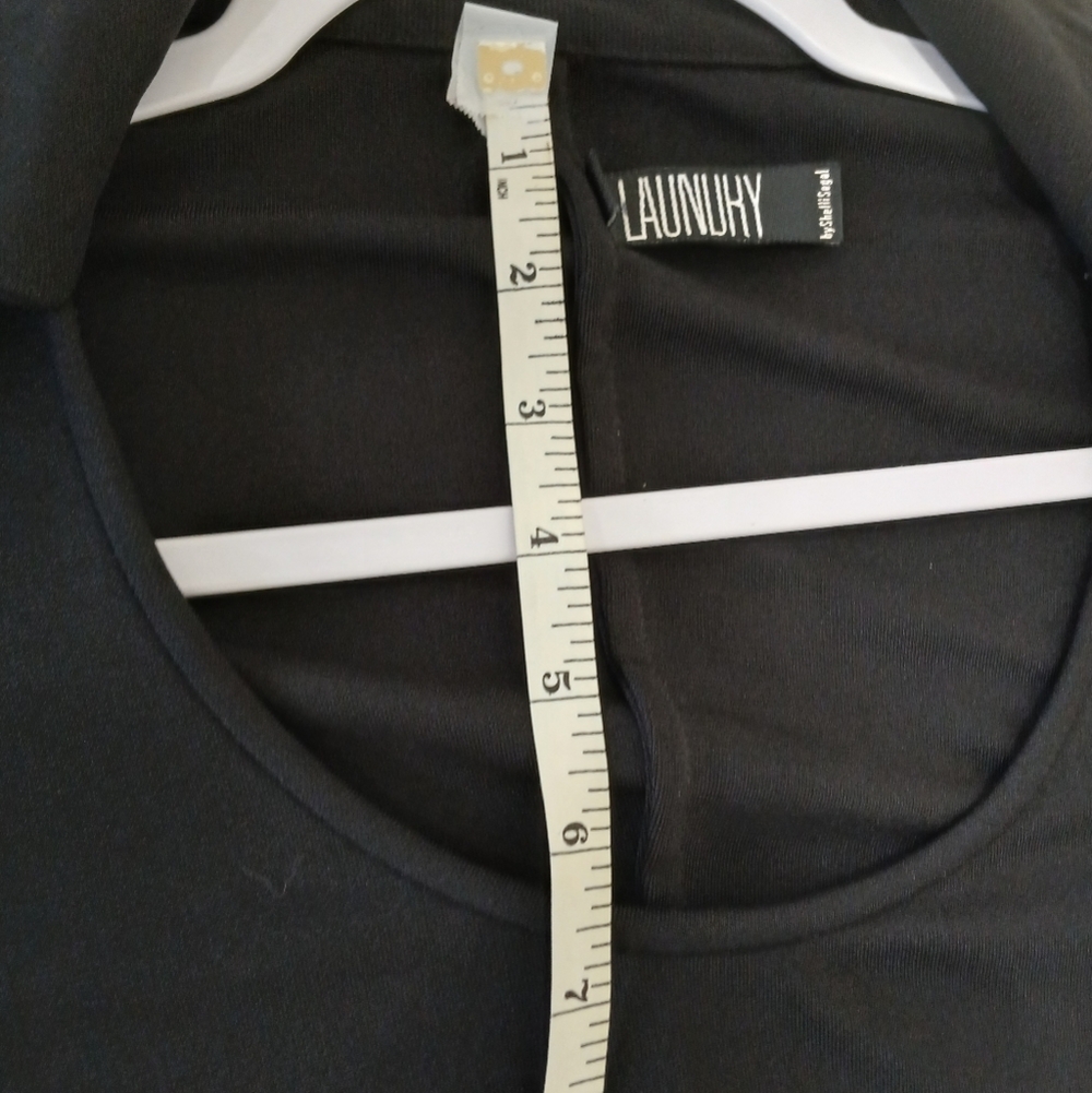 LAUNDRY BLK Jersey Knit Collared Bodycon Dress Sz 8 EUC - Picture 16 of 16